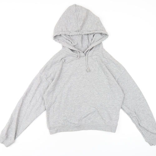 Brave Soul Womens Grey Cotton Pullover Hoodie Size S Pullover