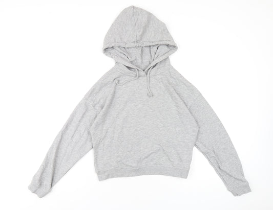 Brave Soul Womens Grey Cotton Pullover Hoodie Size S Pullover