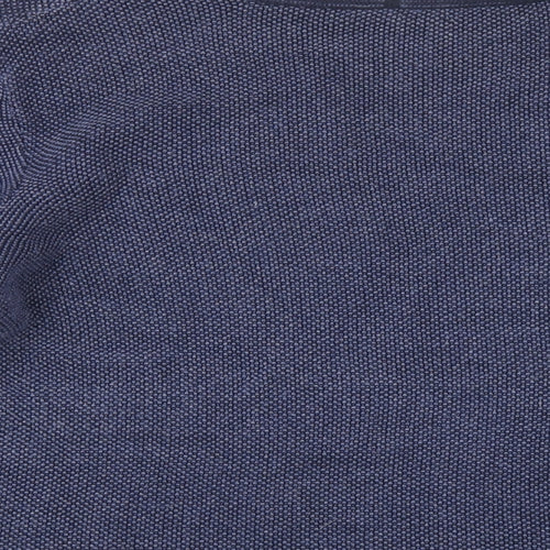 Olsen Womens Blue V-Neck Cotton Pullover Jumper Size 18