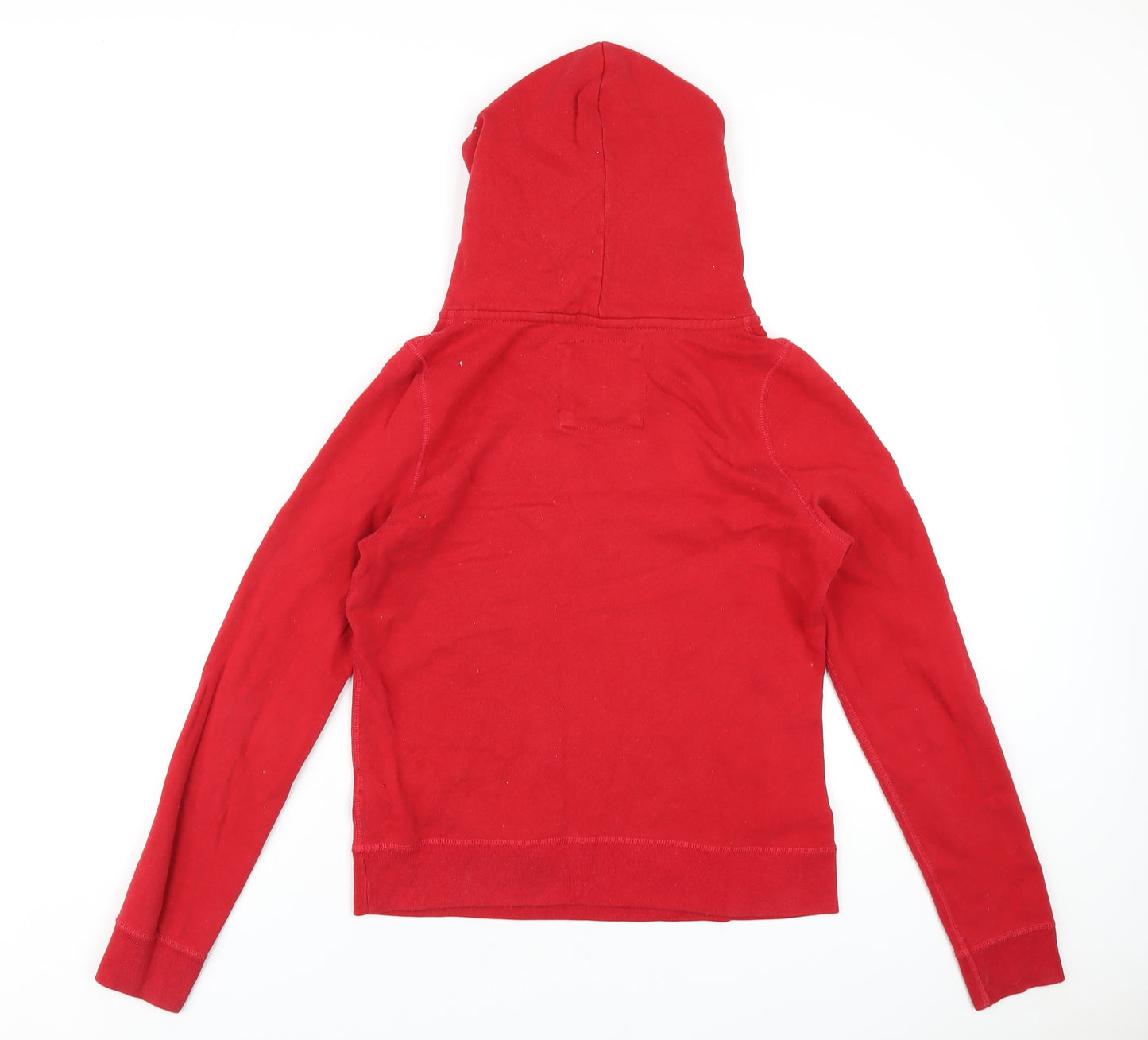 Abercrombie & Fitch Womens Red Cotton Pullover Hoodie Size M Pullover