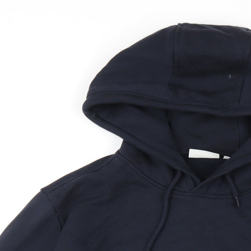 Napapijri Mens Blue Cotton Pullover Hoodie Size M