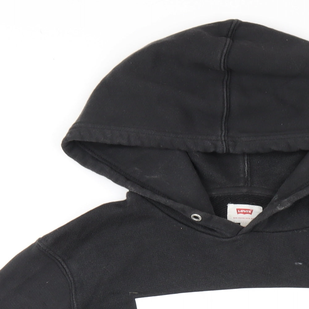 Levi's Mens Black Cotton Pullover Hoodie Size S