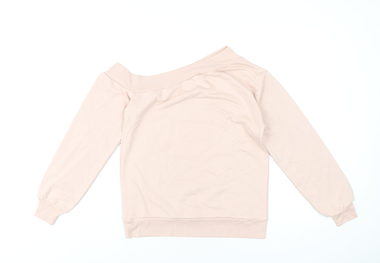 Lipsy Womens Pink Cotton Pullover Sweatshirt Size S Pullover