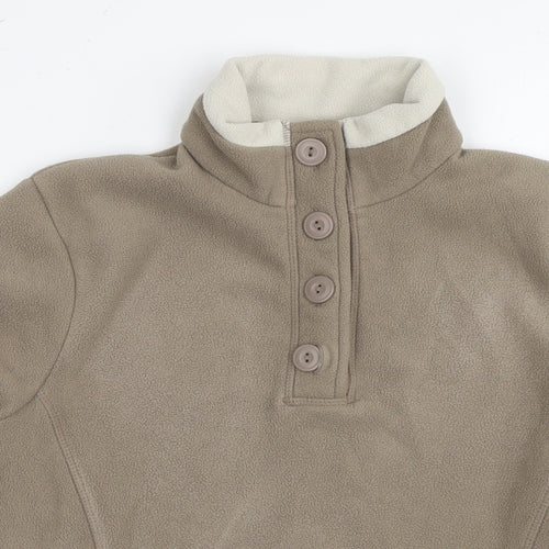 Marks and Spencer Womens Beige Polyester Pullover Sweatshirt Size 14 Pullover