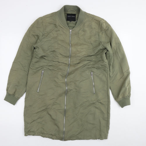 New Look Womens Green Jacket Size 12 Zip