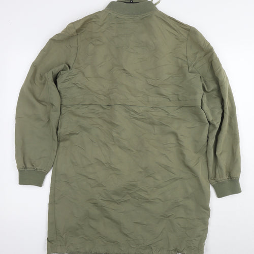 New Look Womens Green Jacket Size 12 Zip