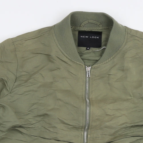 New Look Womens Green Jacket Size 12 Zip