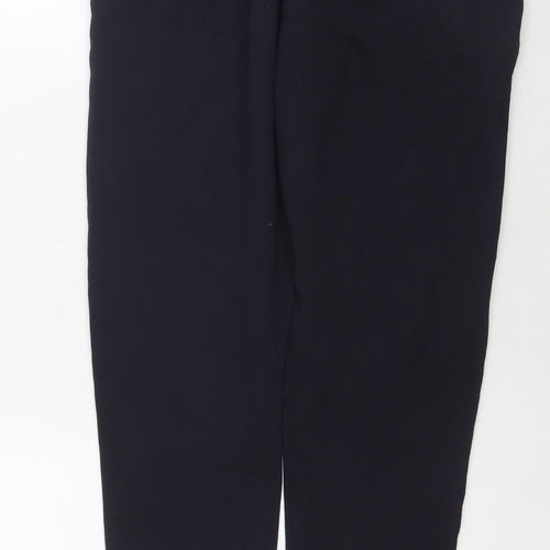 NEXT Boys Blue Cotton Jogger Trousers Size 14 Years L27 in Regular Drawstring