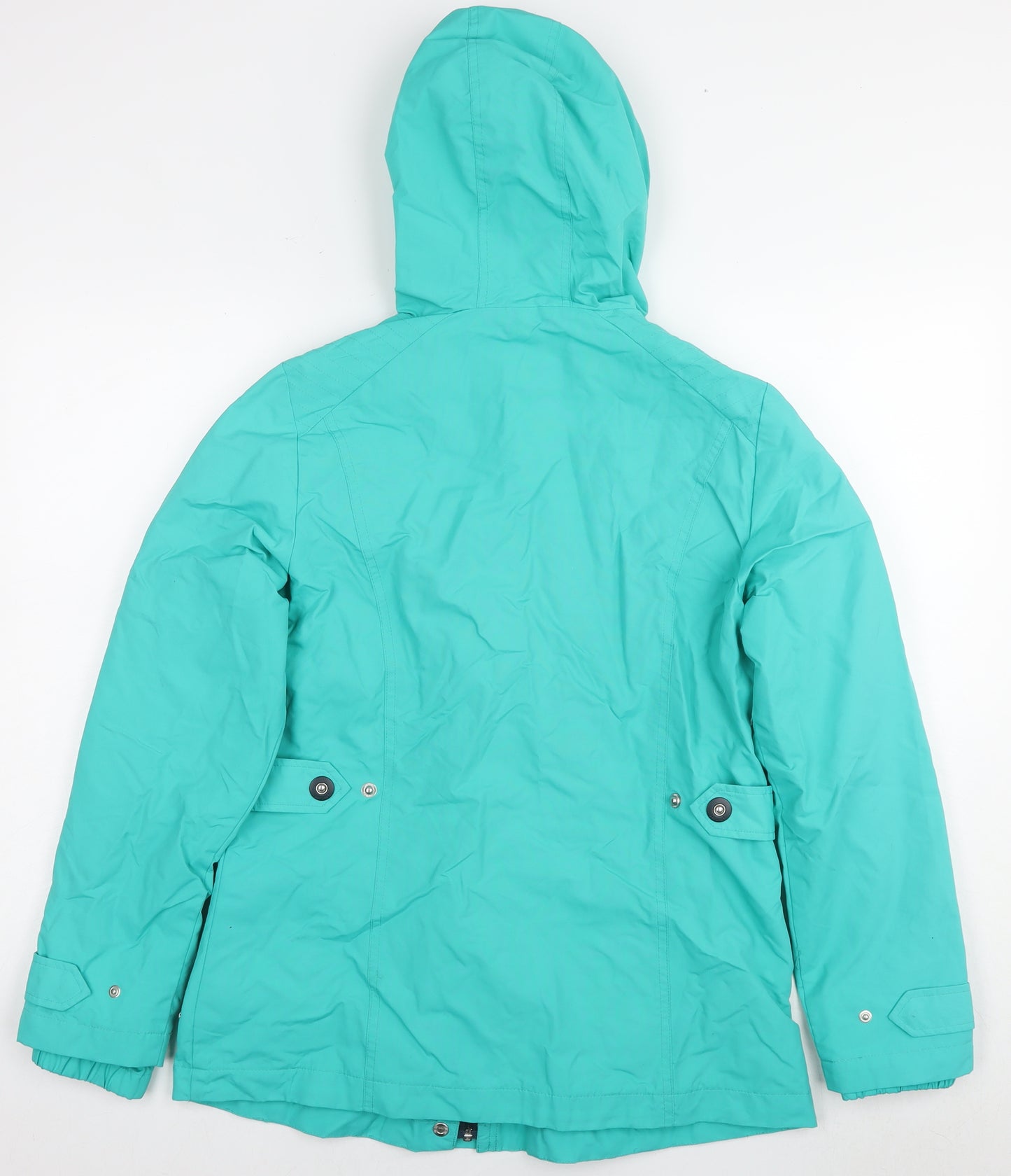 Marks and Spencer Womens Blue Rain Coat Jacket Size 10 Zip