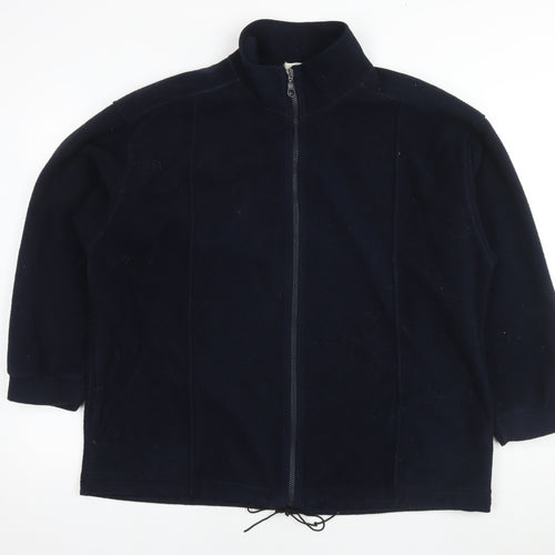 Marks and Spencer Womens Blue Jacket Size 18 Zip