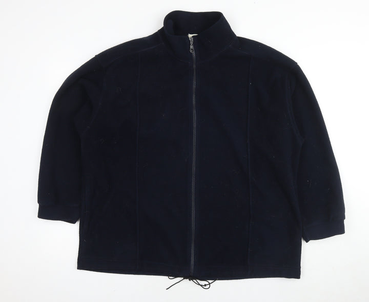Marks and Spencer Womens Blue Jacket Size 18 Zip