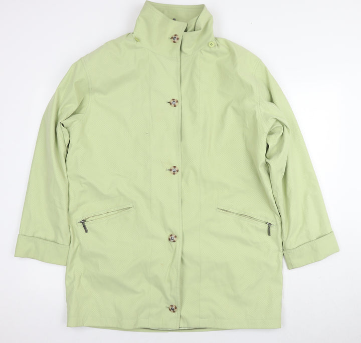 Astraka Womens Green Parka Jacket Size M Zip