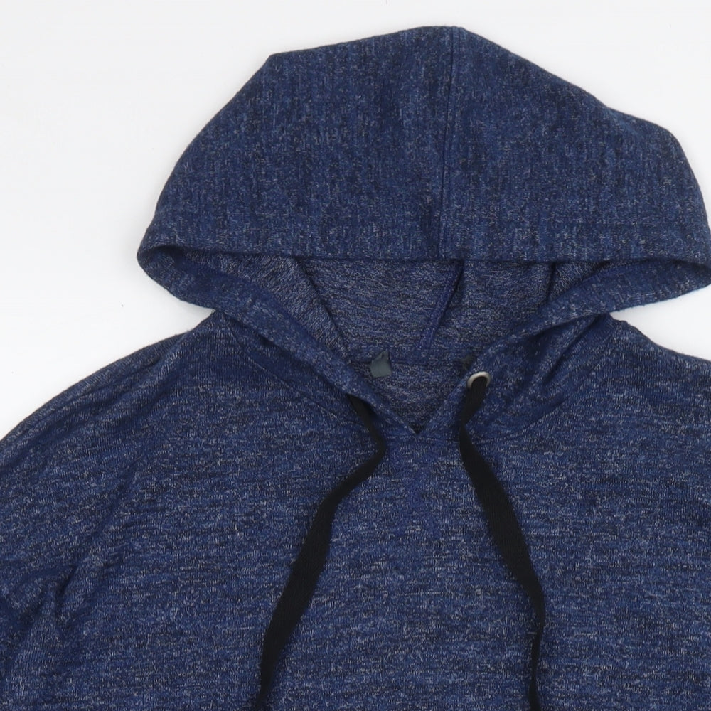 Marks and Spencer Womens Blue Polyester Pullover Hoodie Size 12 Zip