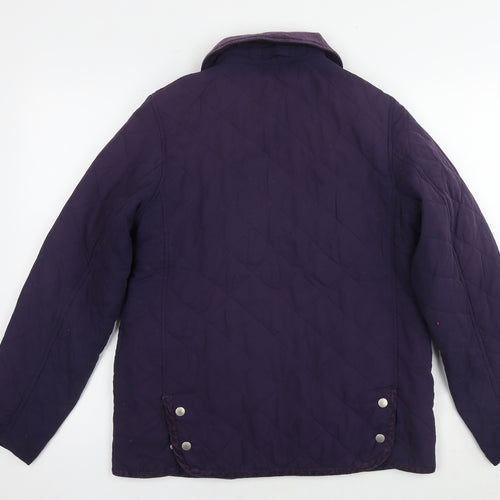Jumper Womens Purple Quilted Jacket Size M Snap