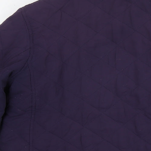 Jumper Womens Purple Quilted Jacket Size M Snap
