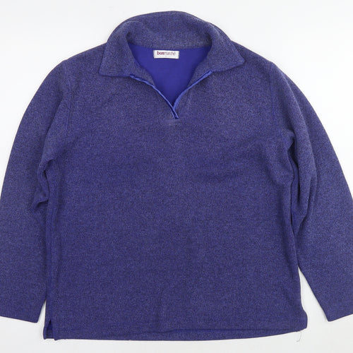 Bonmarché Womens Purple Polyester Pullover Sweatshirt Size S Pullover