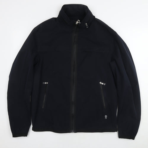 Zara Mens Black Jacket Coat Size M Zip