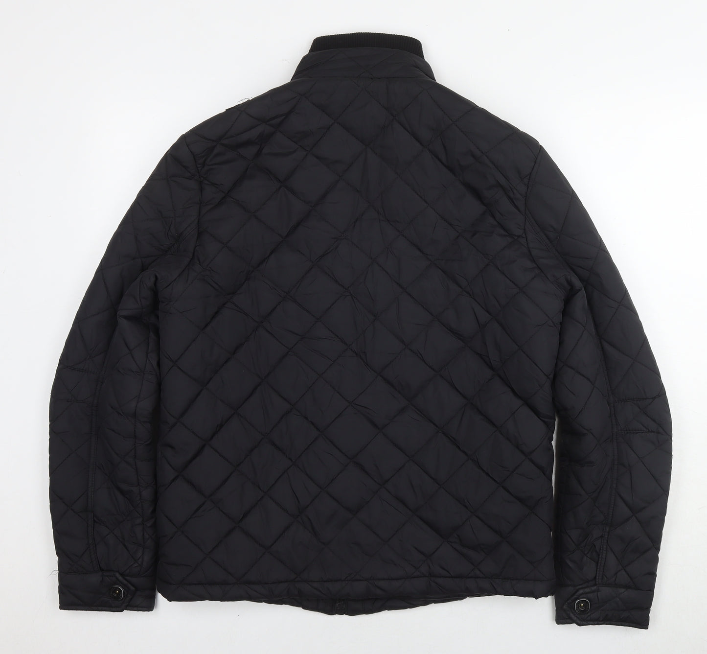 Burton Mens Black Quilted Coat Size M Zip