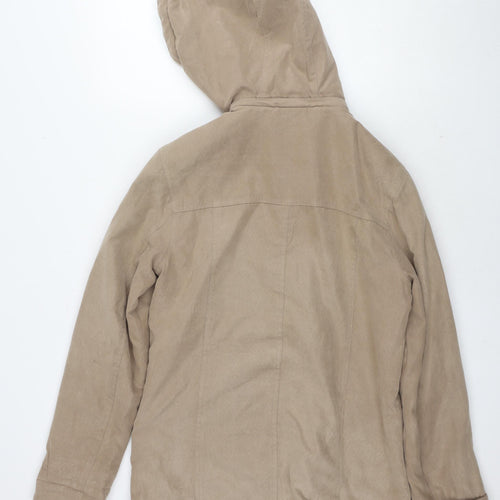 Debenhams Womens Brown Parka Jacket Size 12 Zip