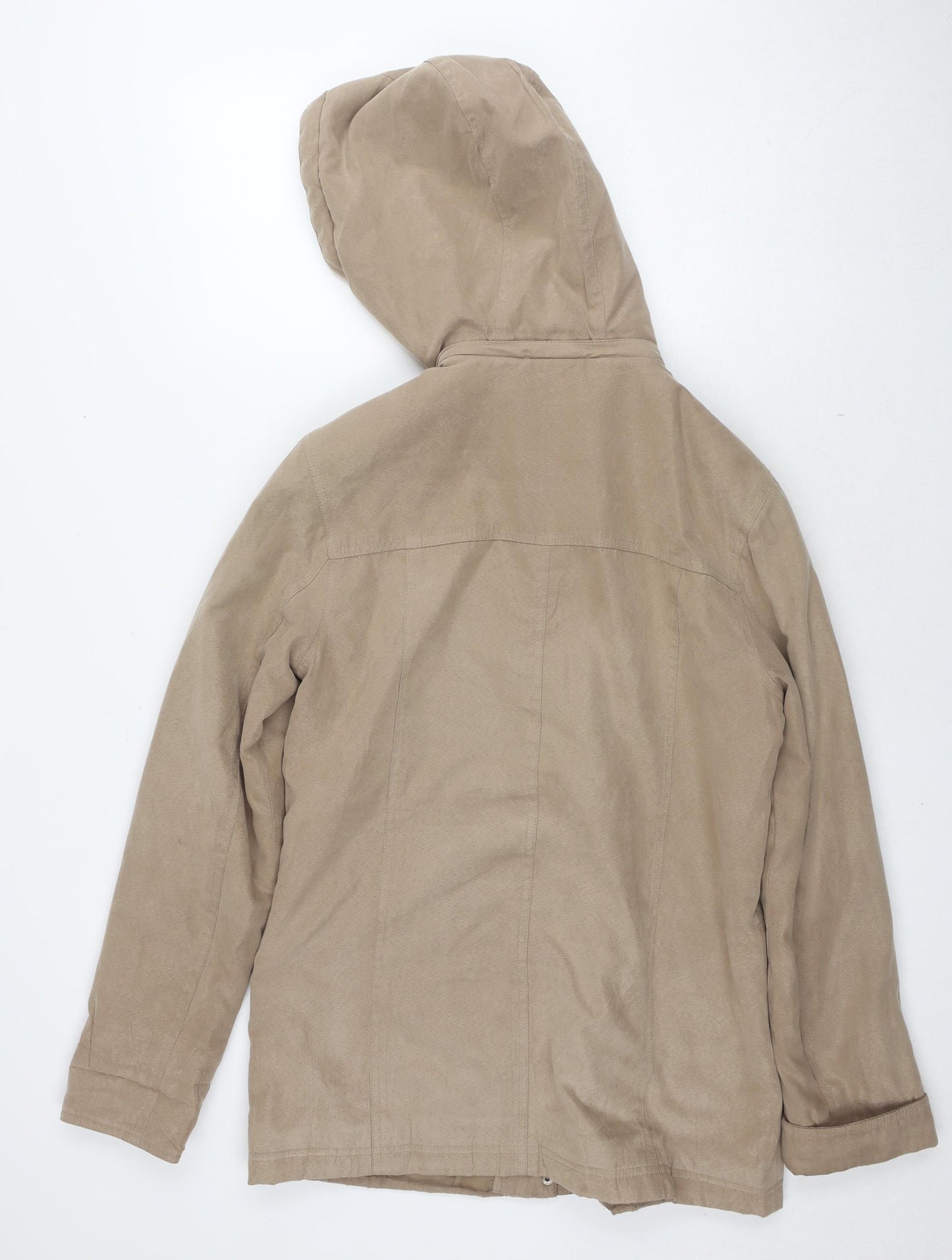 Debenhams Womens Brown Parka Jacket Size 12 Zip