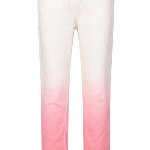 NEXT Girls White Colourblock Cotton Skinny Jeans Size 10 Years L25 in Regular Zip