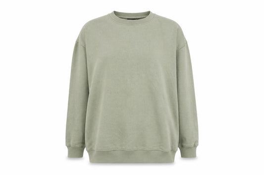 Front view of PRETTYLITTLETHING women’s green polyester pullover hoodie, size UK 12, pullover - n.y.c