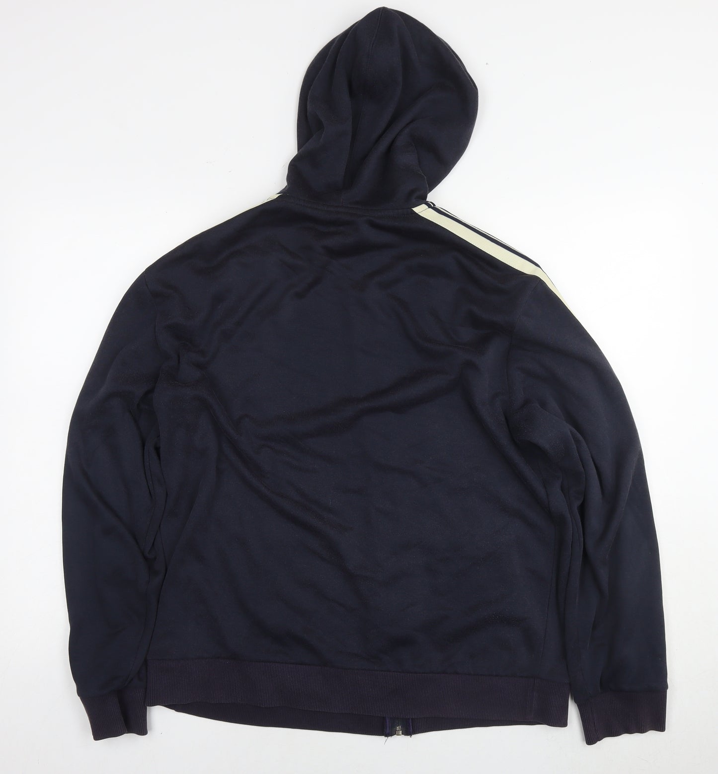 NEXT Mens Black Cotton Full Zip Hoodie Size L