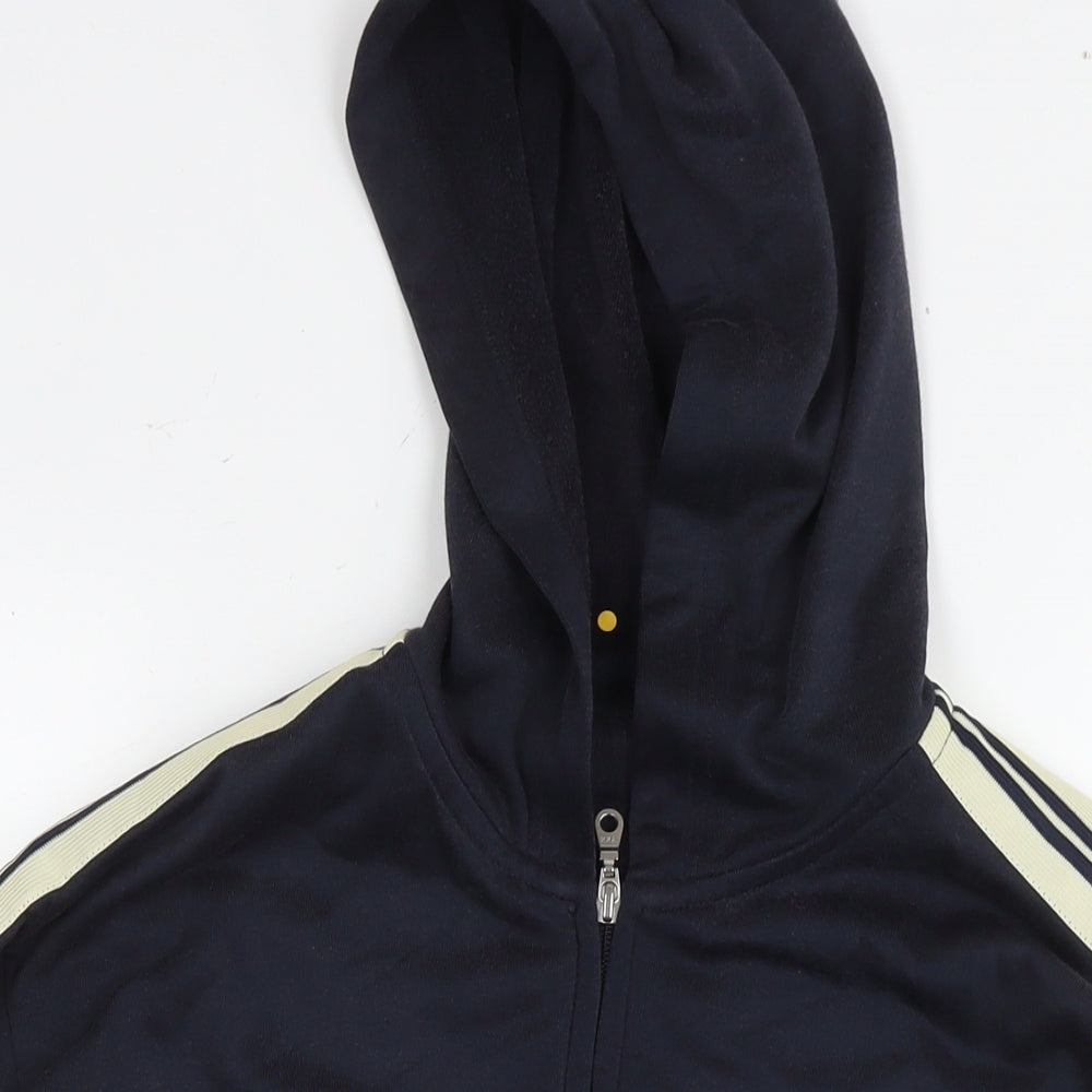 NEXT Mens Black Cotton Full Zip Hoodie Size L