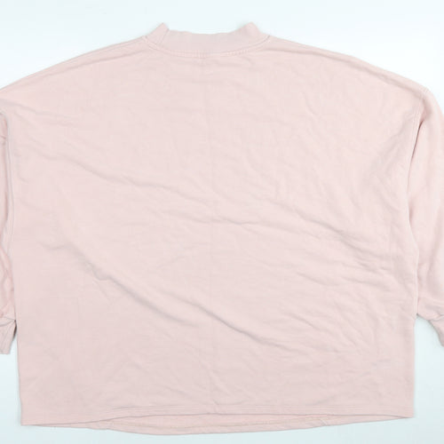 Marks and Spencer Womens Pink Polyester Pullover Sweatshirt Size 20 Pullover - Rose Avenue 1884