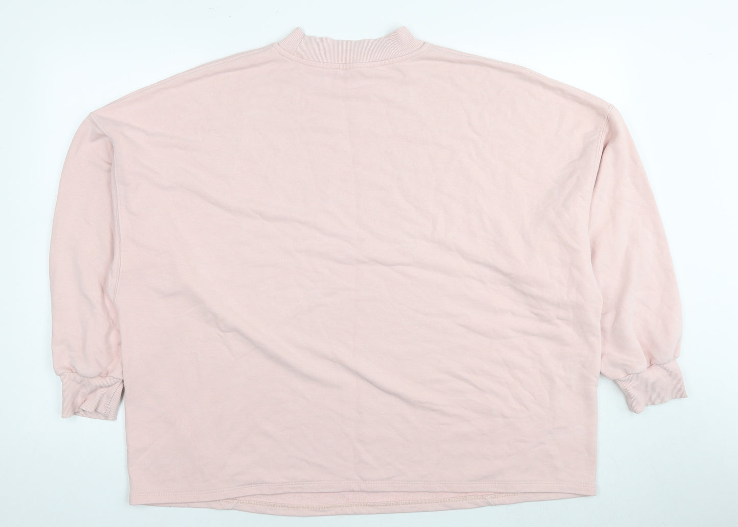 Marks and Spencer Womens Pink Polyester Pullover Sweatshirt Size 20 Pullover - Rose Avenue 1884