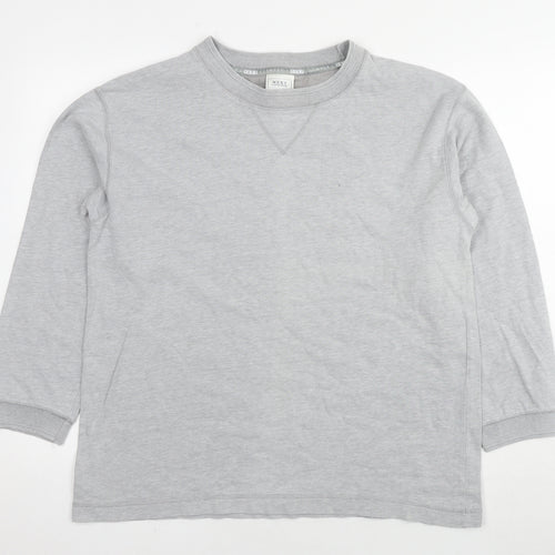 NEXT Mens Grey Cotton Pullover Sweatshirt Size S