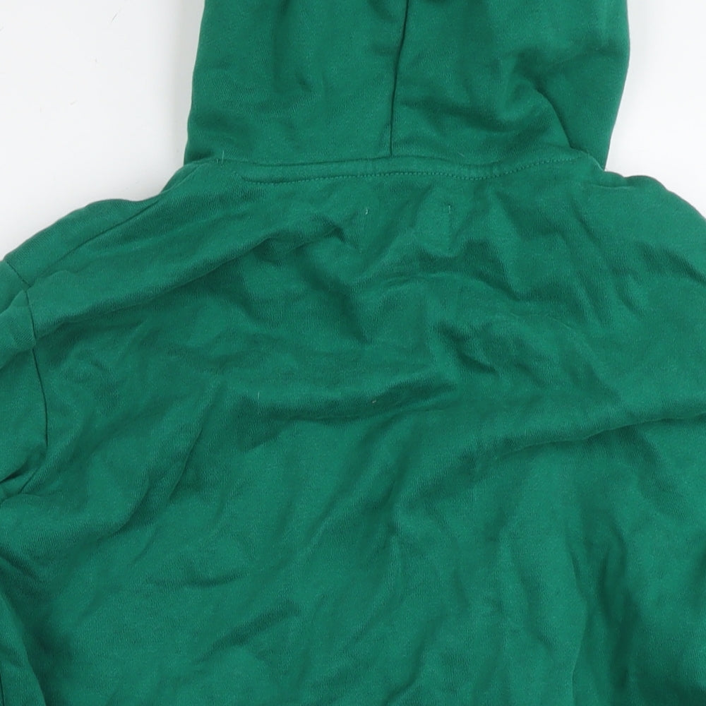 Marks and Spencer Mens Green Cotton Pullover Hoodie Size M - T