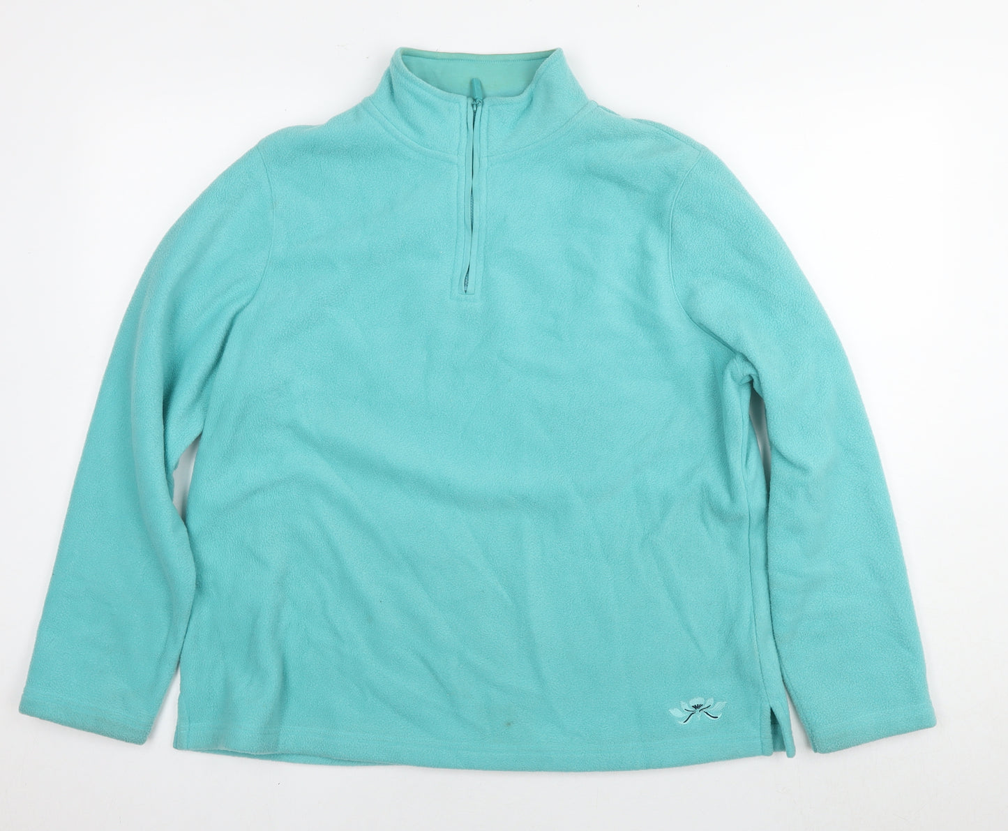 DASH Womens Blue Polyester Pullover Sweatshirt Size 20 Pullover
