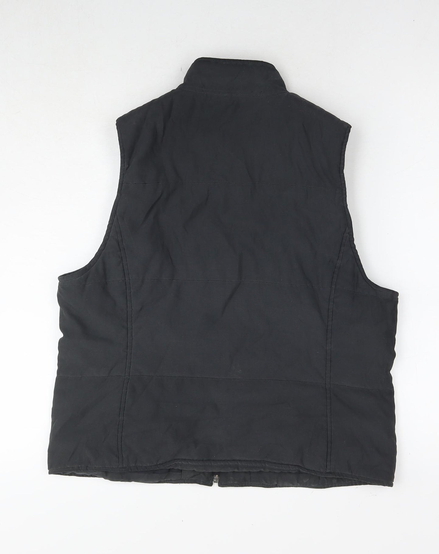 Debenhams Womens Black Gilet Waistcoat Size 16 Zip