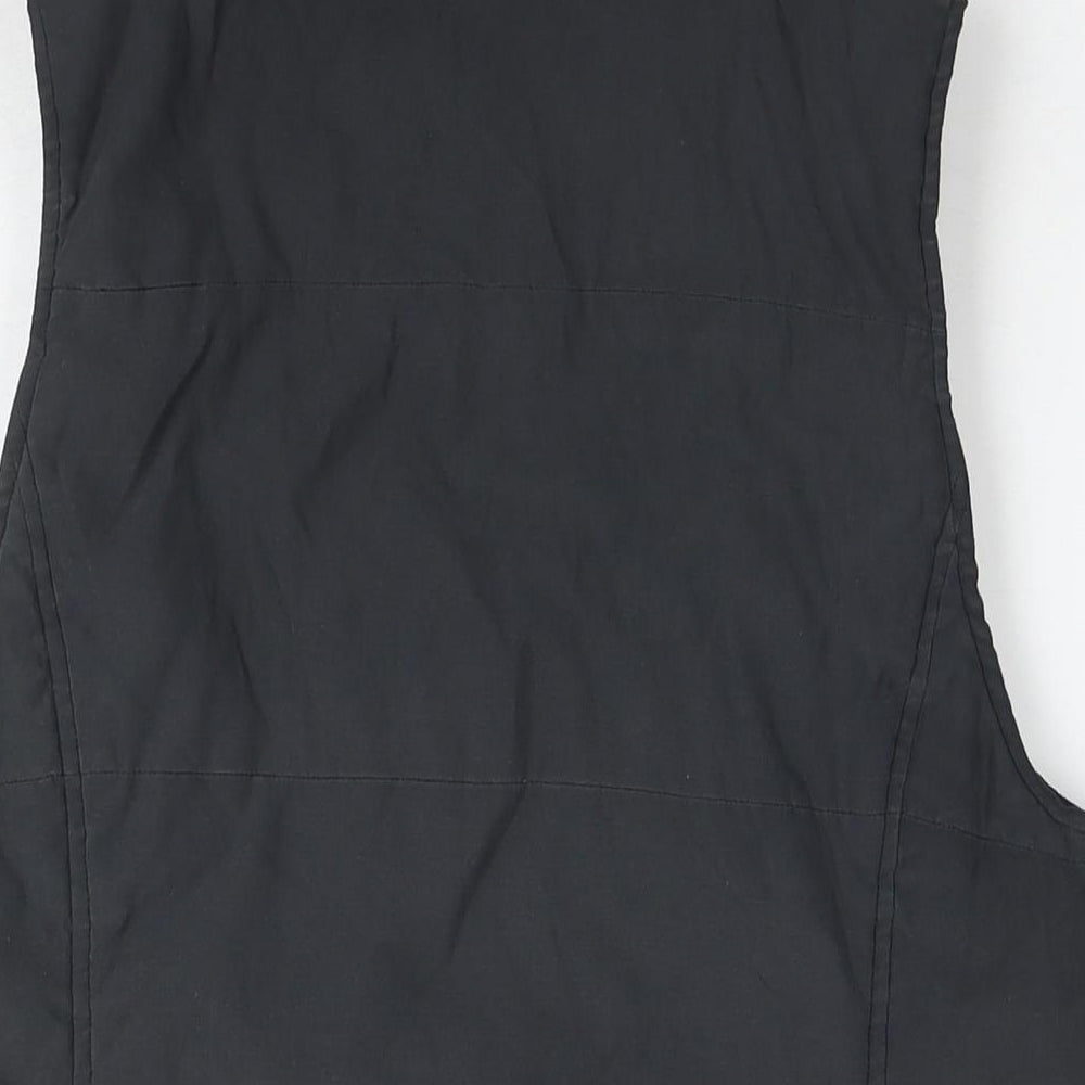 Debenhams Womens Black Gilet Waistcoat Size 16 Zip