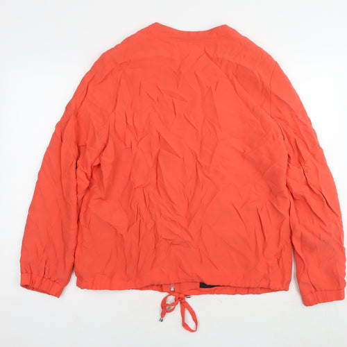 Emila Lay Womens Red Jacket Size 18 Zip