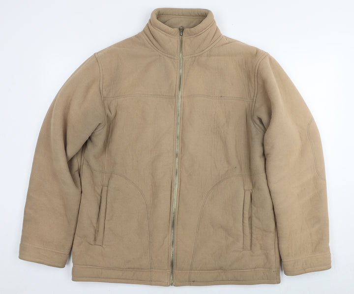Marks and Spencer Mens Beige Jacket Size L Zip