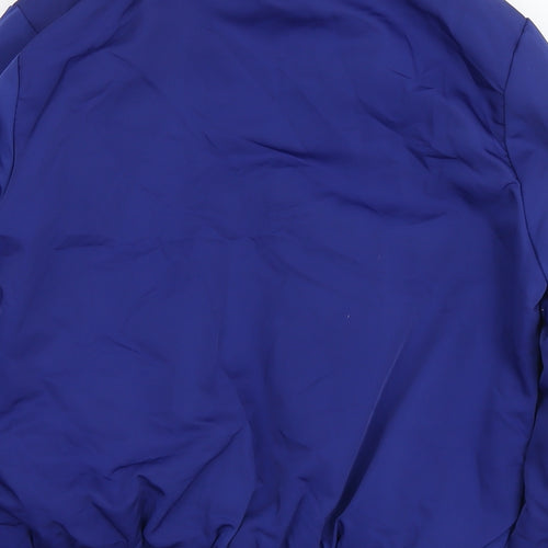 Select Womens Blue Bomber Jacket Jacket Size 10 Zip