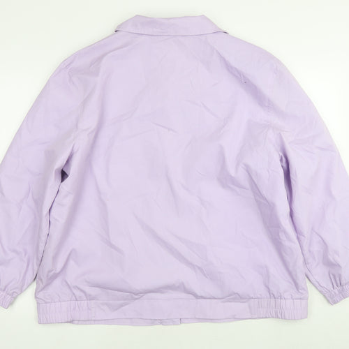 Damart Womens Purple Jacket Size 22 Snap