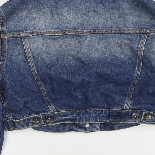 Topshop Womens Blue Jacket Size 12 Zip