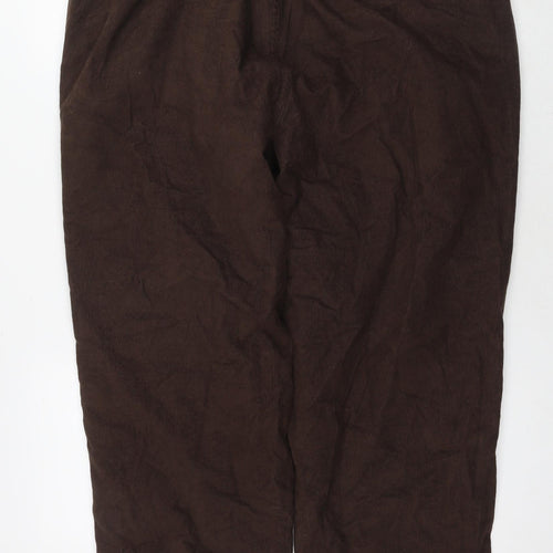 Chums Mens Brown Cotton Trousers Size 42 in L29 in Regular Drawstring