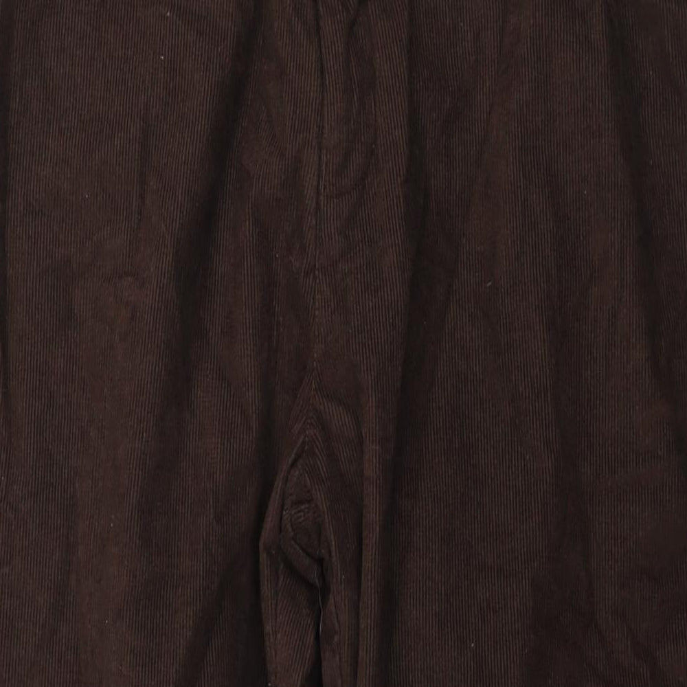 Chums Mens Brown Cotton Trousers Size 42 in L29 in Regular Drawstring