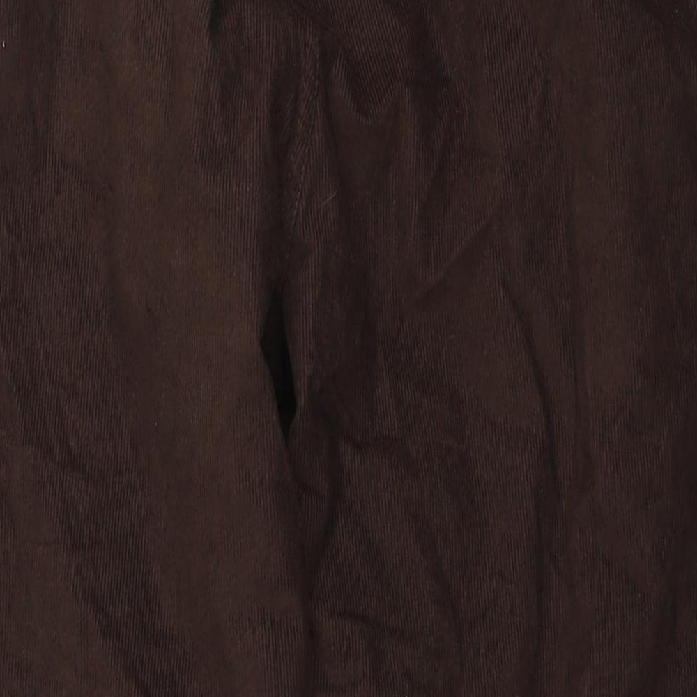 Chums Mens Brown Cotton Trousers Size 42 in L29 in Regular Drawstring
