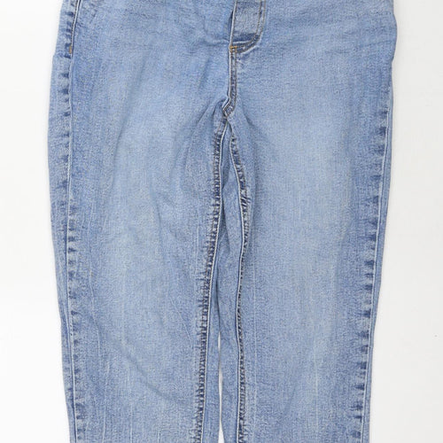 ASOS Womens Blue Cotton Mom Jeans Size 8 L28 in Regular Button