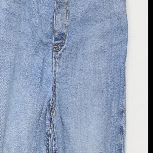 ASOS Womens Blue Cotton Mom Jeans Size 8 L28 in Regular Button