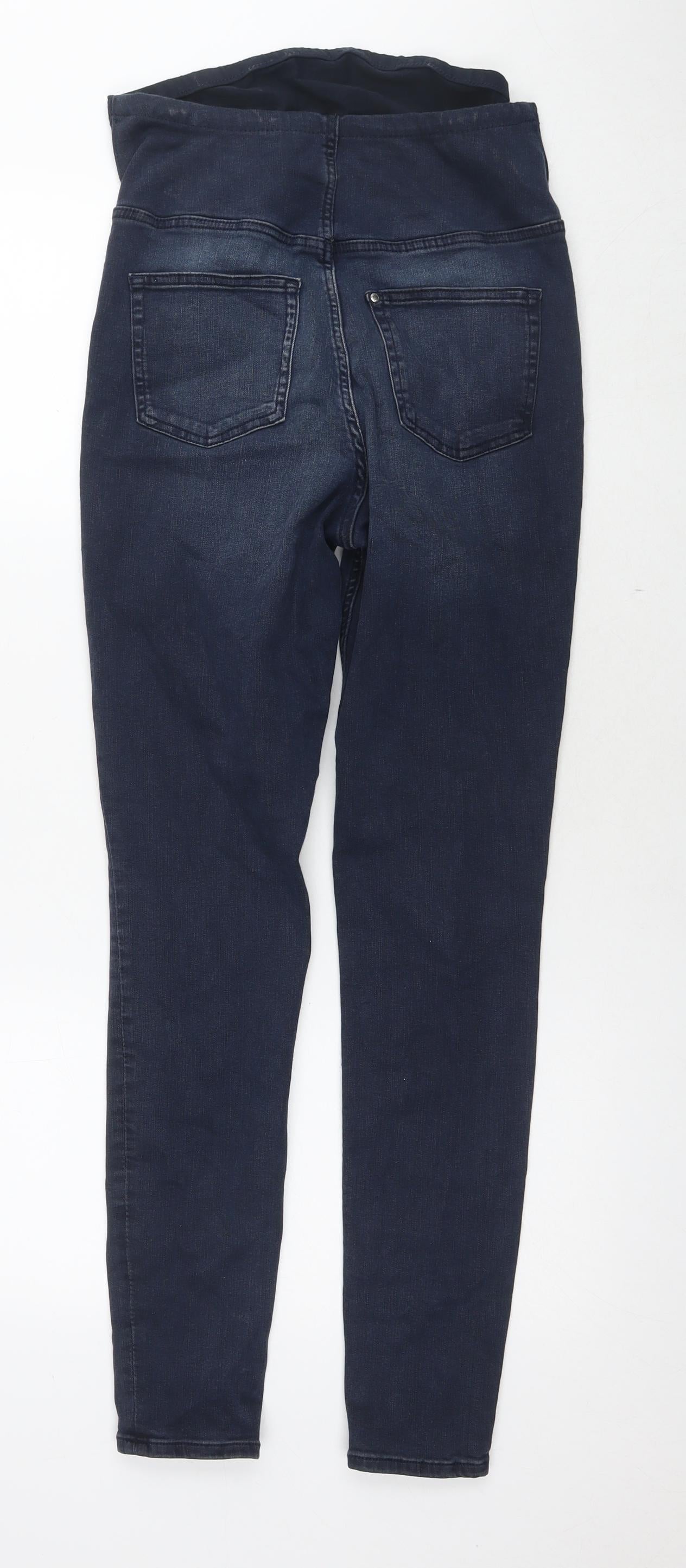 H&M Womens Blue Cotton Skinny Jeans Size M L28 in Slim