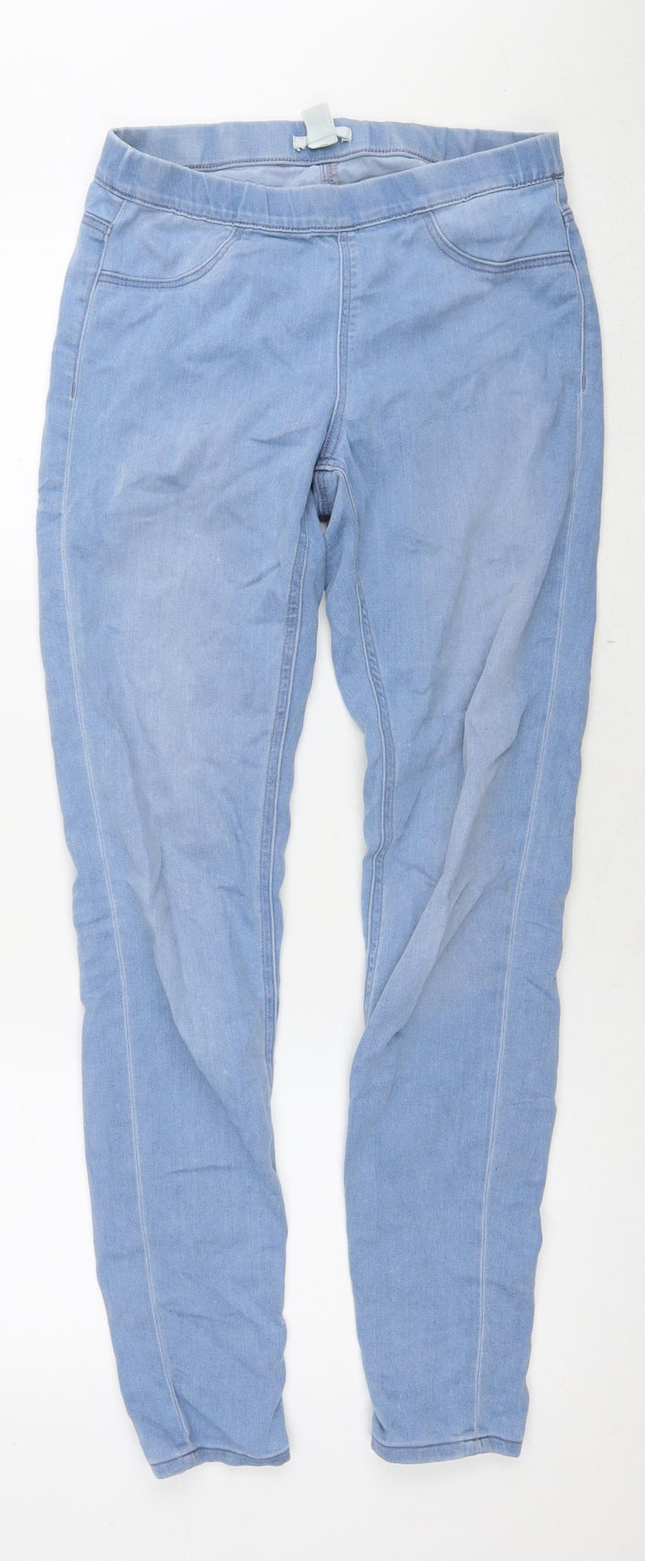 H&M Womens Blue Cotton Jegging Jeans Size 8 L30 in Regular