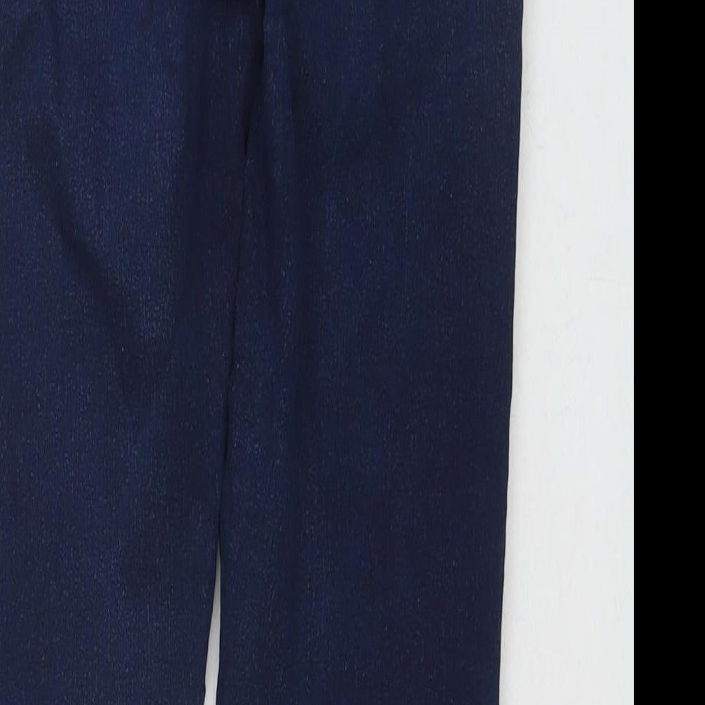 Topshop Womens Blue Cotton Skinny Jeans Size 32 in L30 in Regular Zip