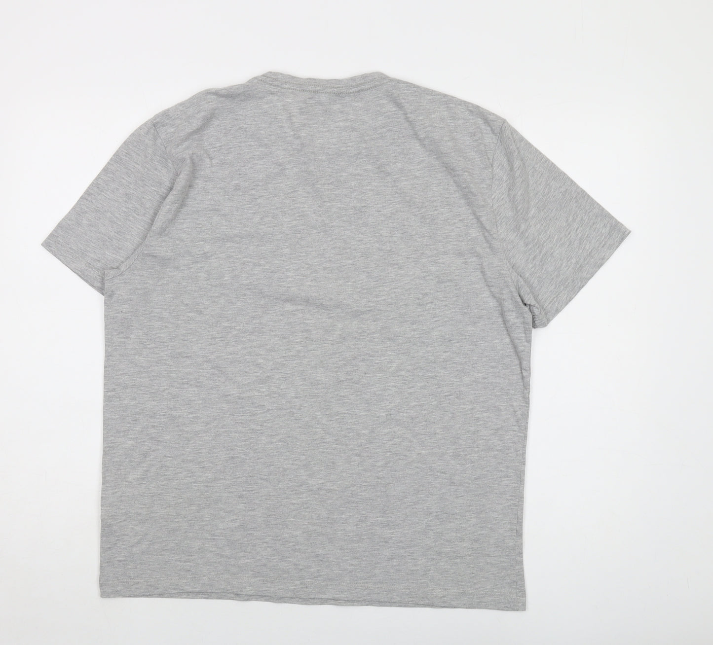 Reiss Mens Grey Cotton T-Shirt Size XL Crew Neck