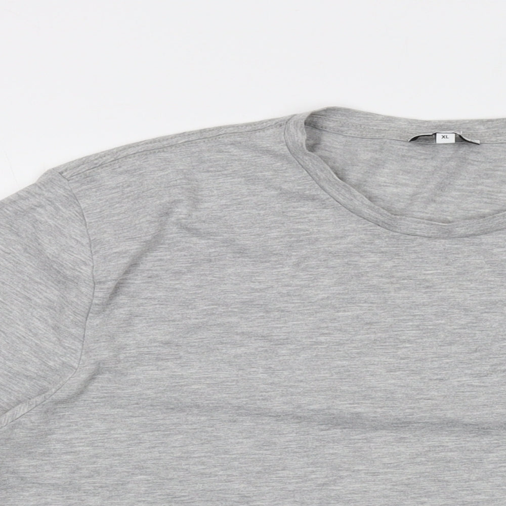 Reiss Mens Grey Cotton T-Shirt Size XL Crew Neck